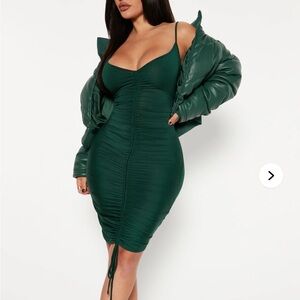 Fashion Nova Emerald Midi Dress